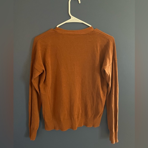 Madewell Rust Orange Cardigan Sweater Size XS - Picture 2 of 3